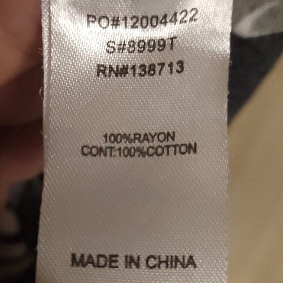 Doe & Rae Black Floral Flowy Tank Mesh Straps Medium - Picture 6 of 7